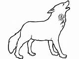Wolf Drawing Template Howling Outline Kids Drawings Easy Simple Wolves Moon Animal Templates Head Traceable Sketch Drawn Coloring Pages Clipartmag sketch template