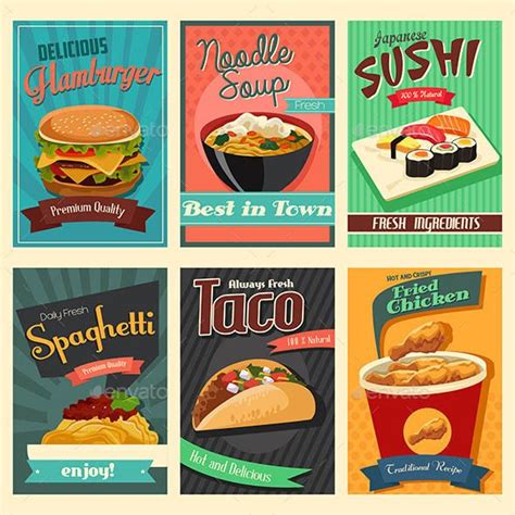 vector illustration  food poster vector illustration zip archive