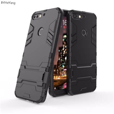 Byheyang For Armor Case Huawei Y7 Prime 2018 Case Cover Robot Silicone