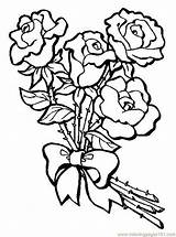 Roses Printable Clipart sketch template