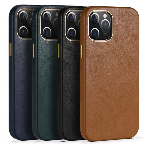 Fashion Business Luxury Genuine Leather Casing Iphone 12