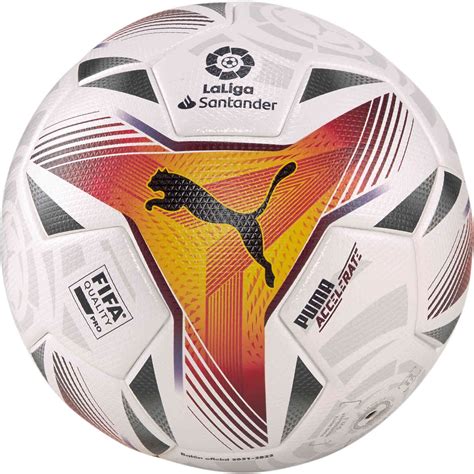 puma la liga  accelerate official match soccer ball white