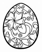 Easter Coloring Pages Egg Kids Flourish sketch template