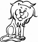 Lion Coloring Printable Lions Pages Template Drawing Kids Easy Print Cartoon Templates Simple Animal Cute Ecoloringpage Clipart Clipartmag sketch template