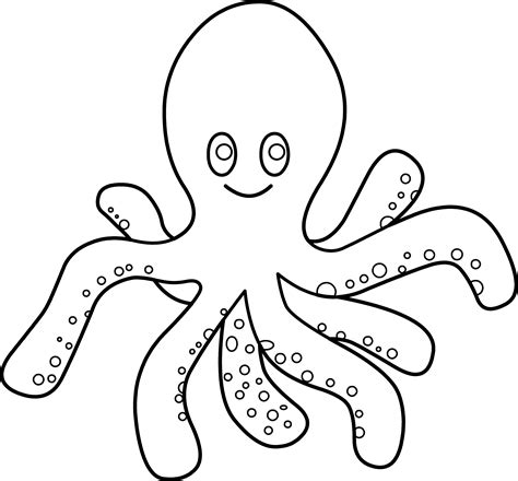 octopus coloring page  clip art