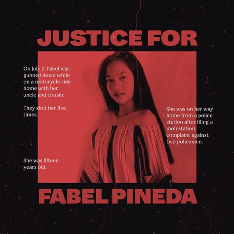 Fabel Pineda 15 Year Old Filipina Girl Murdered Hours