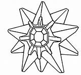 Pokemon Starmie Coloring Pages Staryu Pokémon Colouring Drawings Template Bryant Dez Sheet Draw Mega sketch template