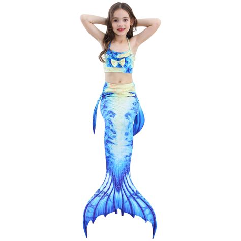 Das Beste Girls Mermaid Tail Swimsuit With Monofin Girls Mermaid Tail