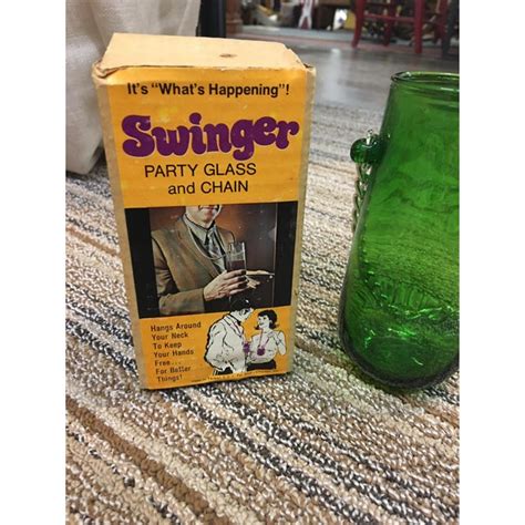 vintage swinger party glass chairish