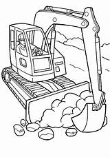 Construction Coloring Pages Printable Tools Equipment Vehicles Print Getcolorings Excavators Color Colouring Excavator Pdf Online Comments Colornimbus Tool sketch template