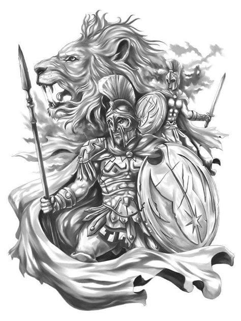 spartan warrior drawing  paintingvalleycom explore collection  spartan warrior drawing