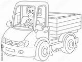 Camion Lkw Fahrer Autista Trucker Reiten Guida Chofer Camionero Animado Carros sketch template