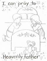 Lds Coloring Pages Nursery Color Father Primary Pray Praying Activities Clipart Teachers Church Heavenly Sheets Family Always Lessons Ward Students sketch template