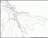 Coloring Ichigo Pages Bankai Hollow Coloringhome sketch template