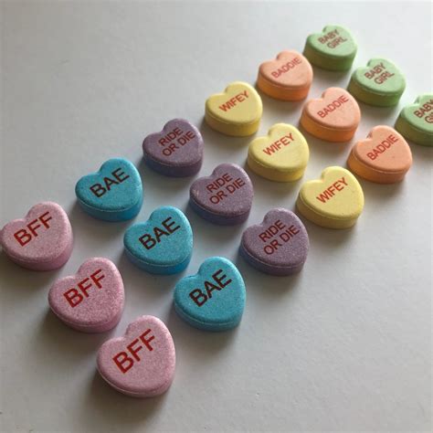 customprintedcandyhearts  custom candy