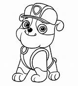 Rubble Colorir Paw Patrulha Canina Sereias Imagensparacolorir sketch template