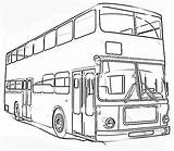 Coloring Bus Pages Vehicle Big sketch template
