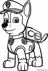 Paw Patrol Coloring Pages Chase Printable Print Easy Pups Color Para Pet Colorir Getcolorings Pintar Simple Colour Pasta Escolha sketch template