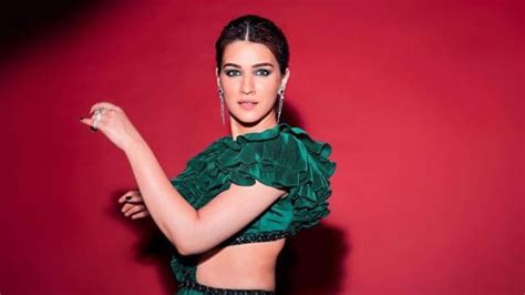 Kriti Sanon Pairs Bold Emerald Gown With Funky Eye Makeup For Shoot
