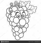 Uvas Grapes Raisin Ninos sketch template