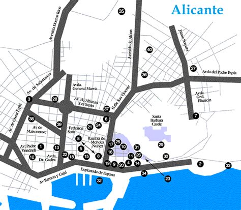 map  alicante maps