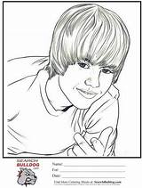 Coloring Pages Justin Bieber Choose Board sketch template