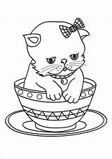 Katzen Katze Ausmalbilderzumausdrucken sketch template