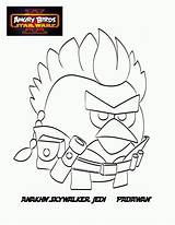 Angry Birds Wars Star Coloring Pages Bird Drawing Printable Print Sheets Popular Library Getdrawings Getcolorings Coloringhome sketch template