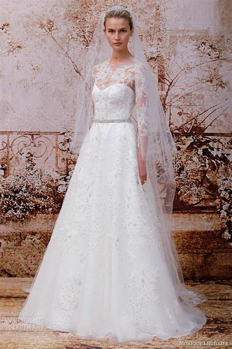 monique lhuillier fall 2014 wedding dresses wedding inspirasi