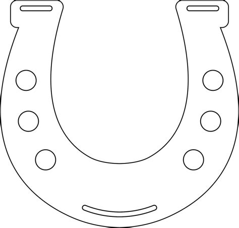 horseshoe coloring page colouringpages