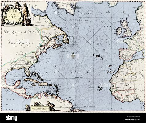 north atlantic ocean map stock  north atlantic ocean map stock