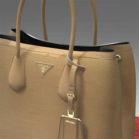 prada saffiano bag cgtrader