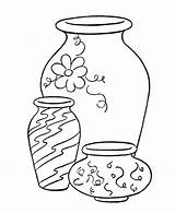 Coloring Objects Pages Vases Drawing Color Simple Pretty Popular Getdrawings sketch template