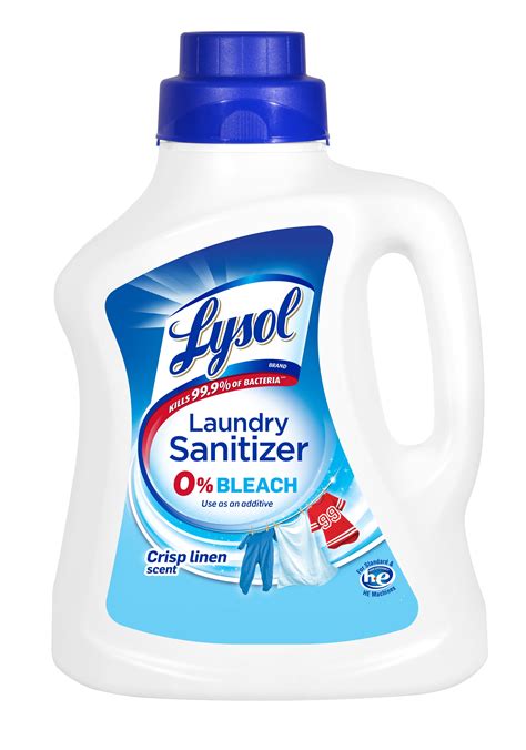 lysol laundry sanitizer crisp linen  oz eliminates odors  kills bacteria walmartcom