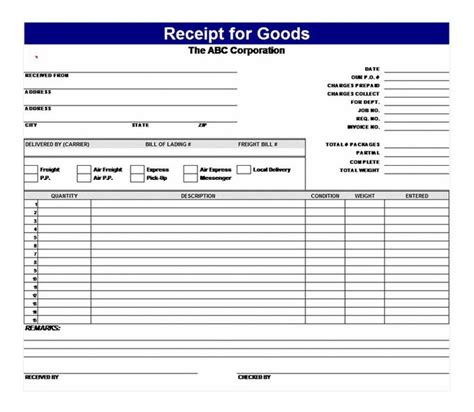 image result  goods received note format  receipt template