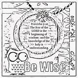 Coloring Wisdom Bible Sheets Verse Pages Treasure Childrens Gems Box Colouring Fear Lord Proverbs Children Activity Christian Pdf Popular Azcoloring sketch template