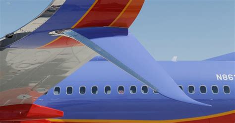 southwest flies     split scimitar winglets