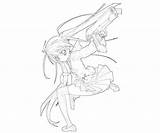 Aria Kanzaki Weapon Coloring Pages sketch template