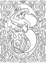 Ariel Coloriage Sirene Mandala Petite Arielle Ausmalbilder Adults Imprimer Coloringoo Meerjungfrau Dxf Eps Flounder sketch template