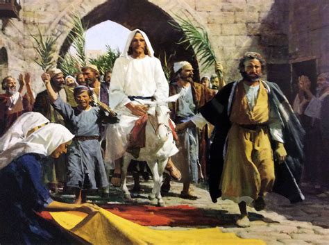 happened  week  jesus died triumphal entry servant