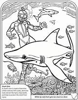 Coloring Shark Pages Sharks Printable Color Colouring Sheet Boys Book Kids Adults Dover Doverpublications Adult Boy Rocks Sheets Ocean Publications sketch template