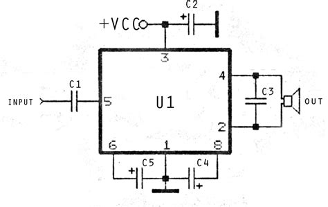 mini  simple power amplifier circuits