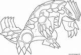 Groudon Coloring Generation Pages Printable sketch template