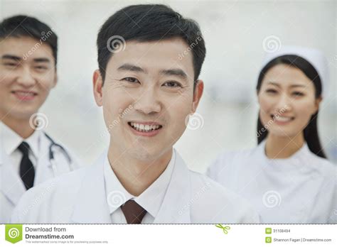 Portrait Of Smiling Healthcare Workers In China Two