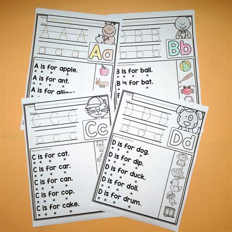alphabet workbook  letters english practice paper educational