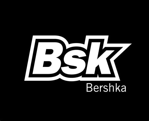 bershka bsk brand clothes logo symbol white design sportwear fashion vector illustration