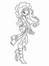 Layla Coloring Winx Pages sketch template