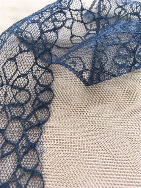 dark blue lace trim lace trim lace fabric  imperiallacecom