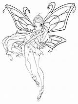 Pages Winx Coloring Bloom Club sketch template