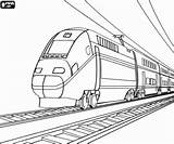 Zug Coloriage Colorir Comboio Desenhos Züge Rail Trem Pasajeros Tgv Imprimer Ausmalbild Railes Tren Sncf sketch template